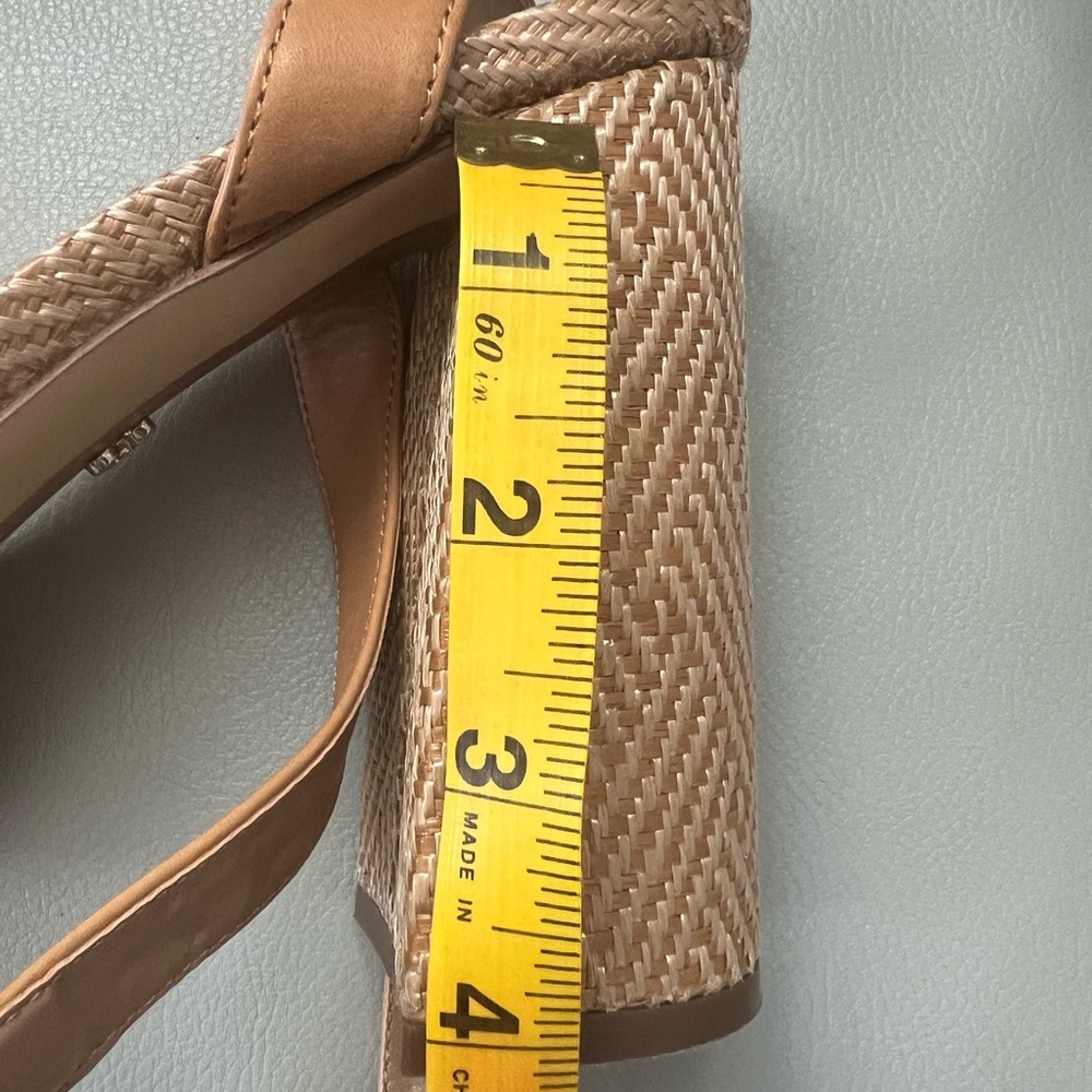 Sam Edelman Tan and Orange Heeled Sandals - Picture 7 of 7